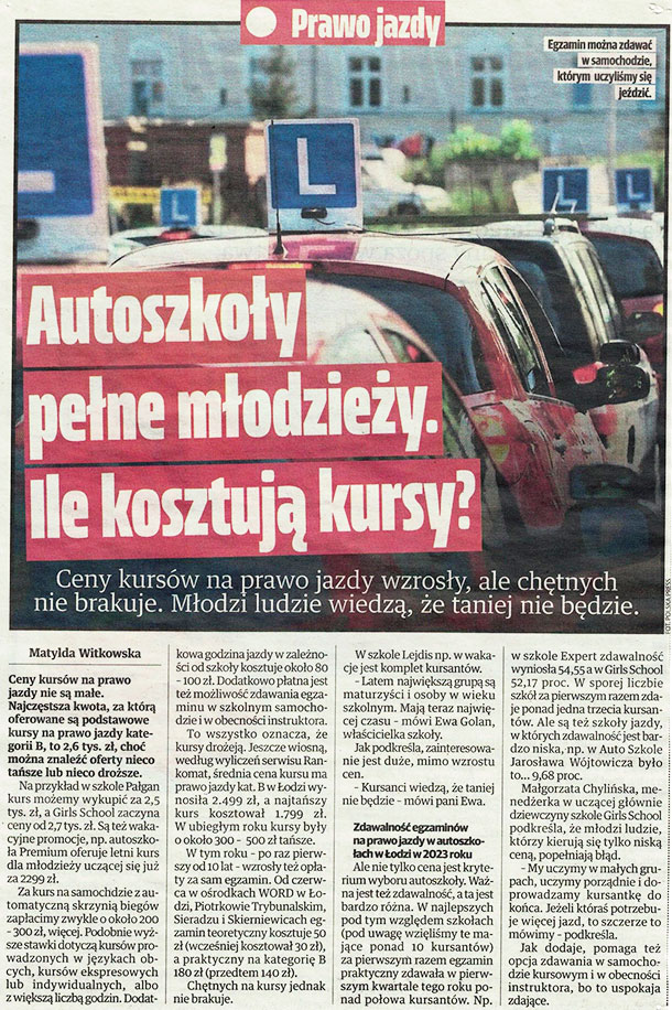 Najwyższa zdawalność w Łodzi - Auto Szkoła Expert